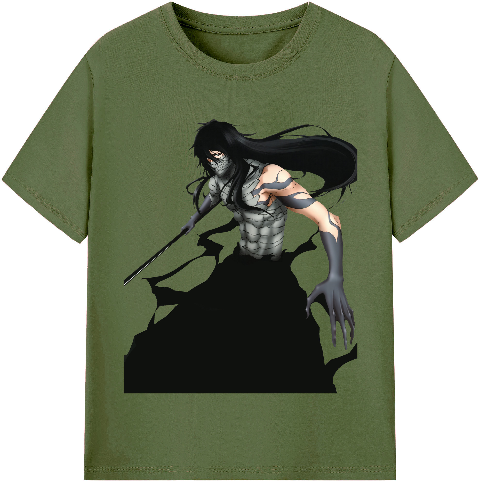 （画像用） ブリーチ 黒崎一護（くろさき いちご）BLEACH Kurosaki Ichigo 綿100％半袖Tシャツ（フロントプリント）